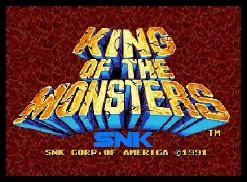 King of the Monsters (set 1) screen shot title